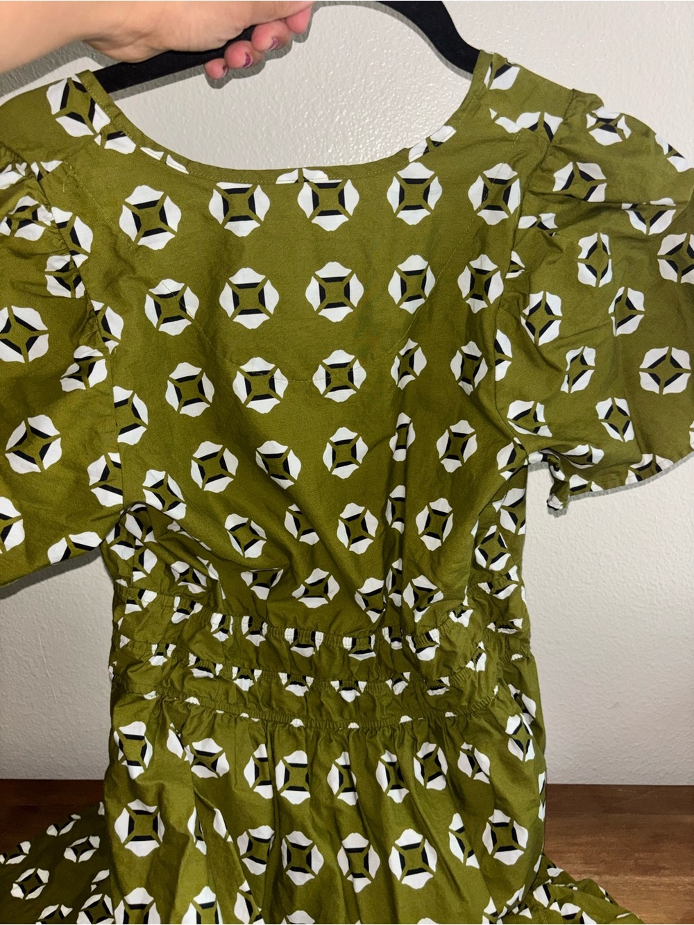 Anthropologie Olive Green Printed Maxi Dress - Picture 5 of 5